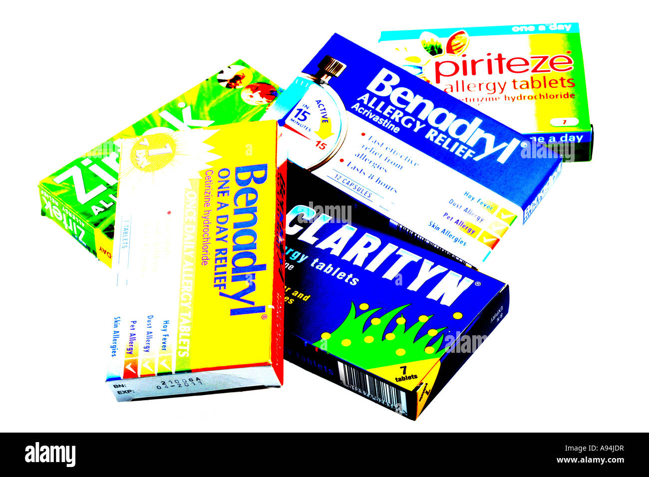 Anti Allergy Tablets Stock Photo Alamy