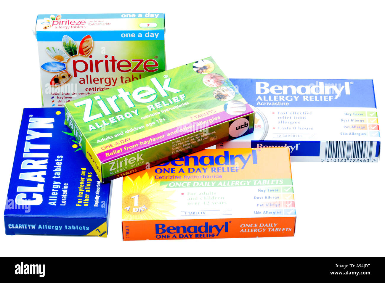 Anti Allergy Tablets Stock Photo Alamy