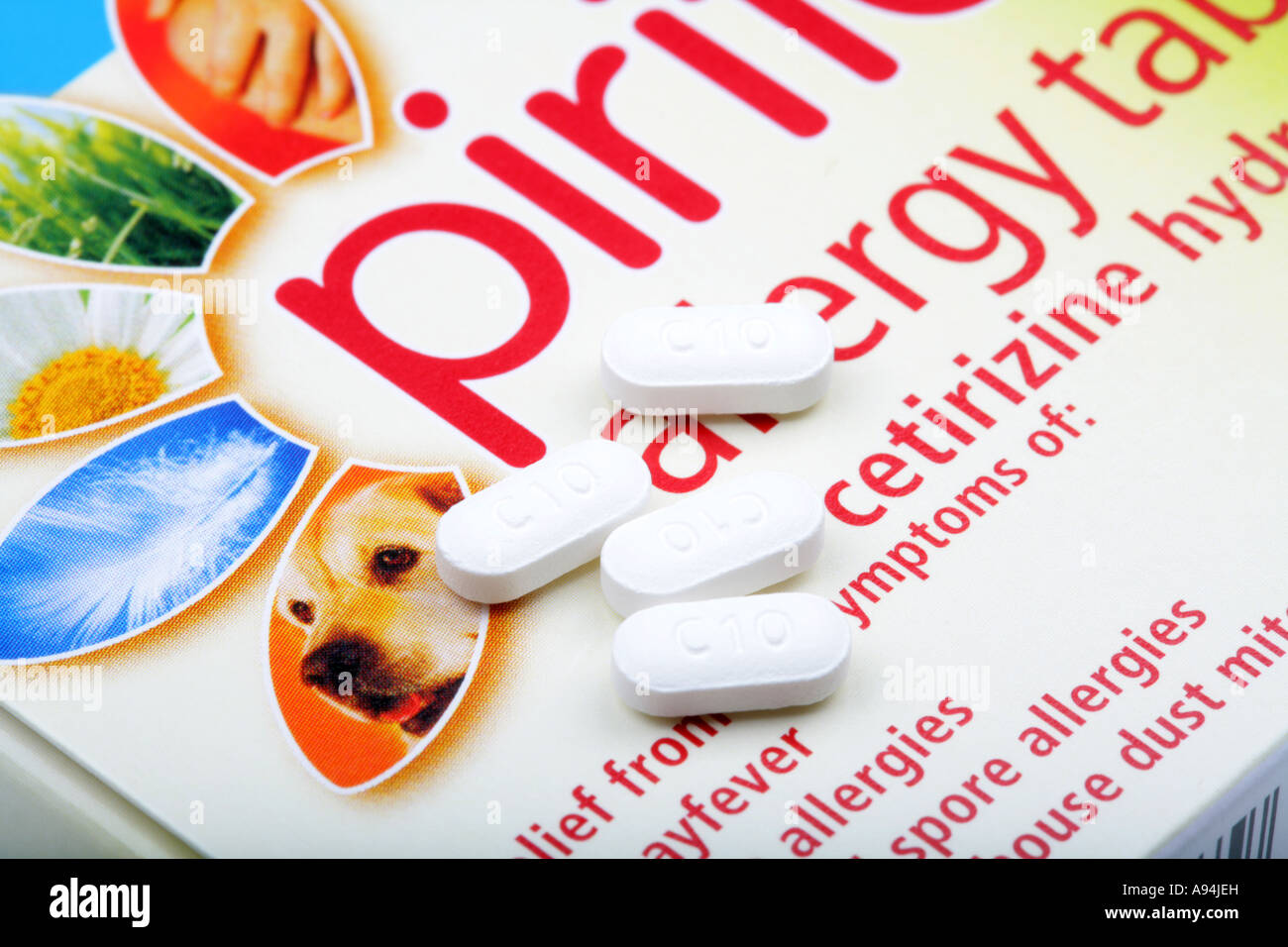 Anti Allergy Tablets Stock Photo Alamy