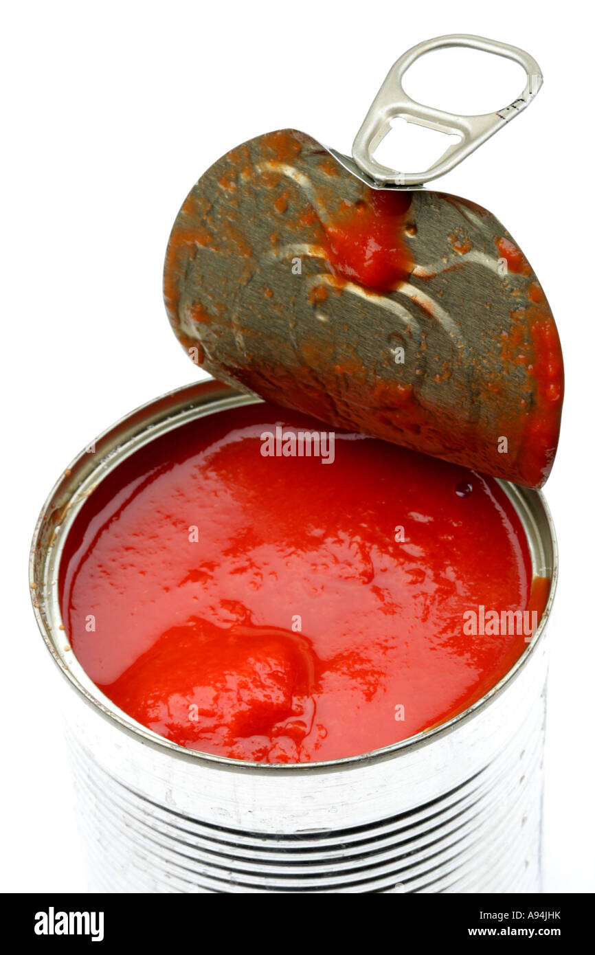 Tin of Tomatoes Stock Photo Alamy