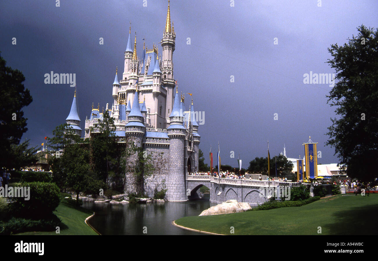 The Fairy Castle  the Disney Magic Kingdom in Florida Stock Photo