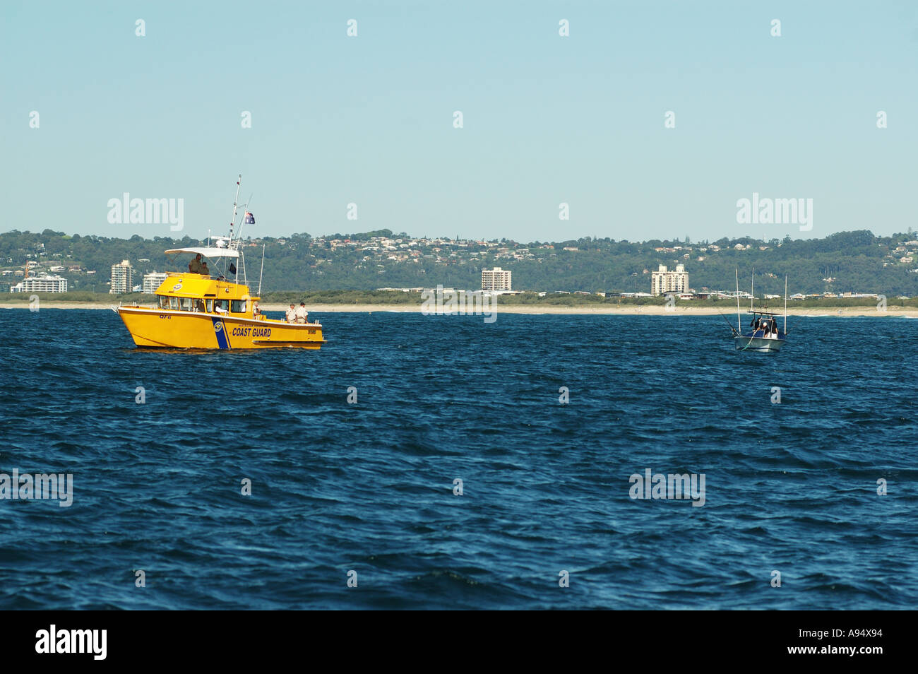 VMR Volunteer marine rescue boat rescues a broken down speedboat off ...