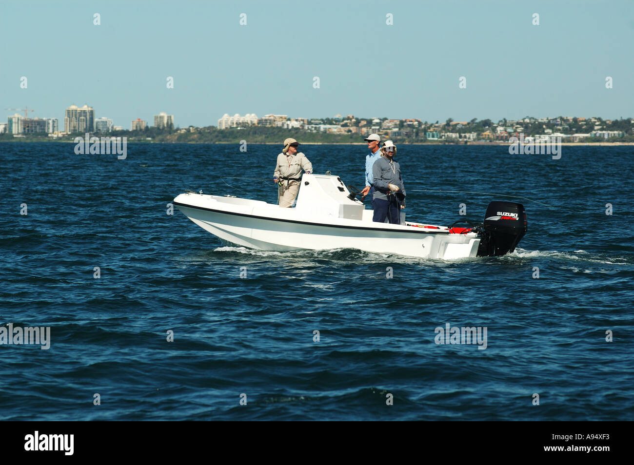 Sport salt water fly fishing boat Maroochydore Queensland australia