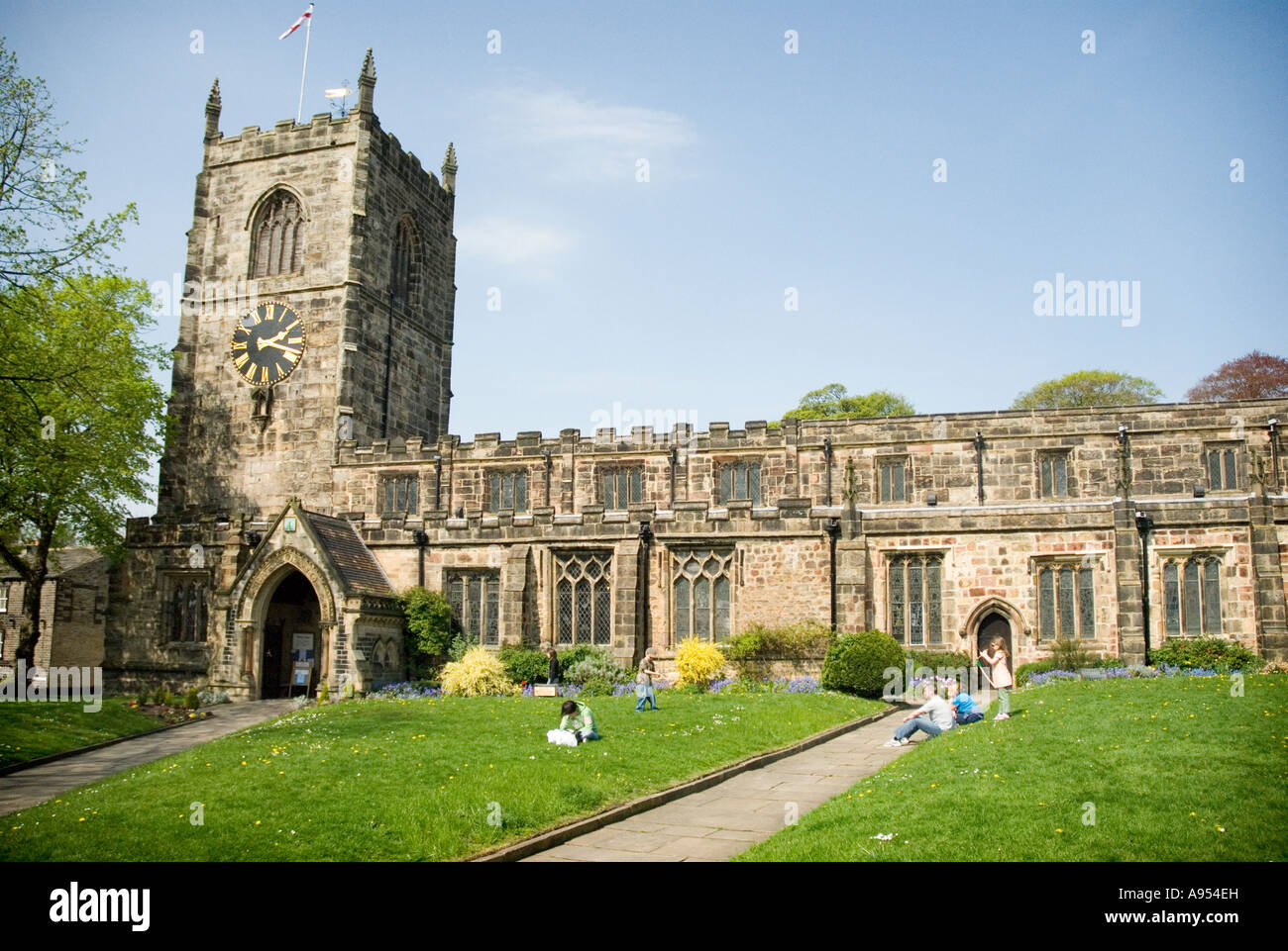 Holy Trintiy Church Skipton North Yorkshire Stock Photo