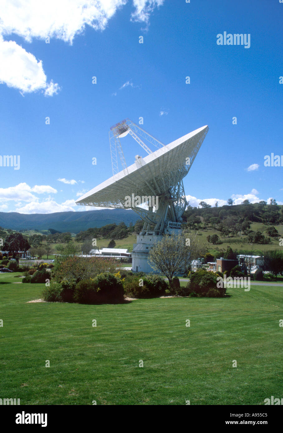 Satellite dish at Parkes Observatory, Canberra, Australia Stock Photo