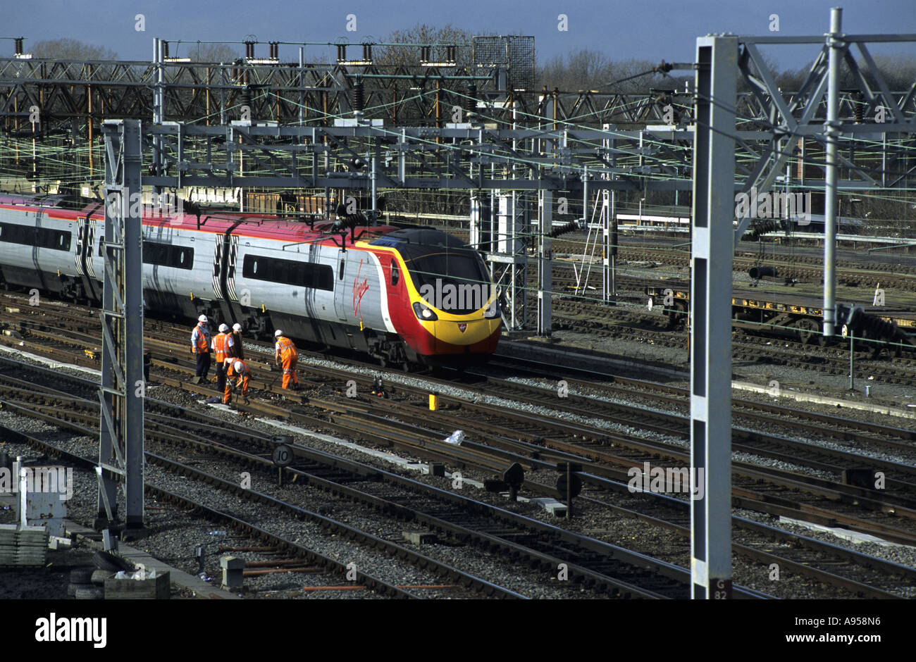Track maintenance rugby workers hi-res stock photography and images - Alamy
