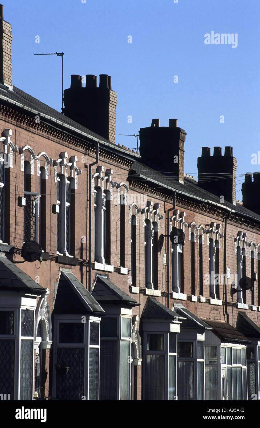 Terraced housing in Balsall Heath, Birmingham, West Midlands, England, UK Stock Photo Alamy
