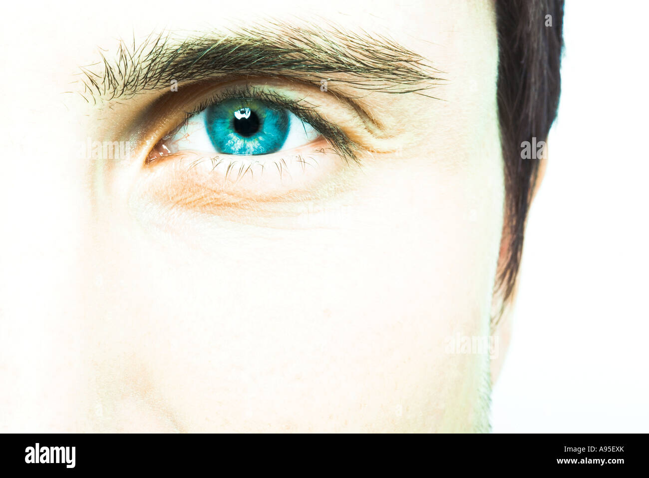 Extreme close up young mans hi-res stock photography and images - Alamy