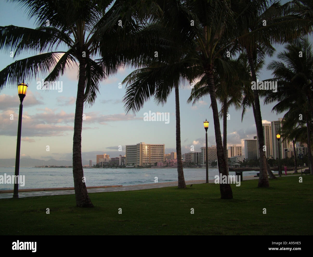 Oahu waikiki beach beaches hi-res stock photography and images - Alamy