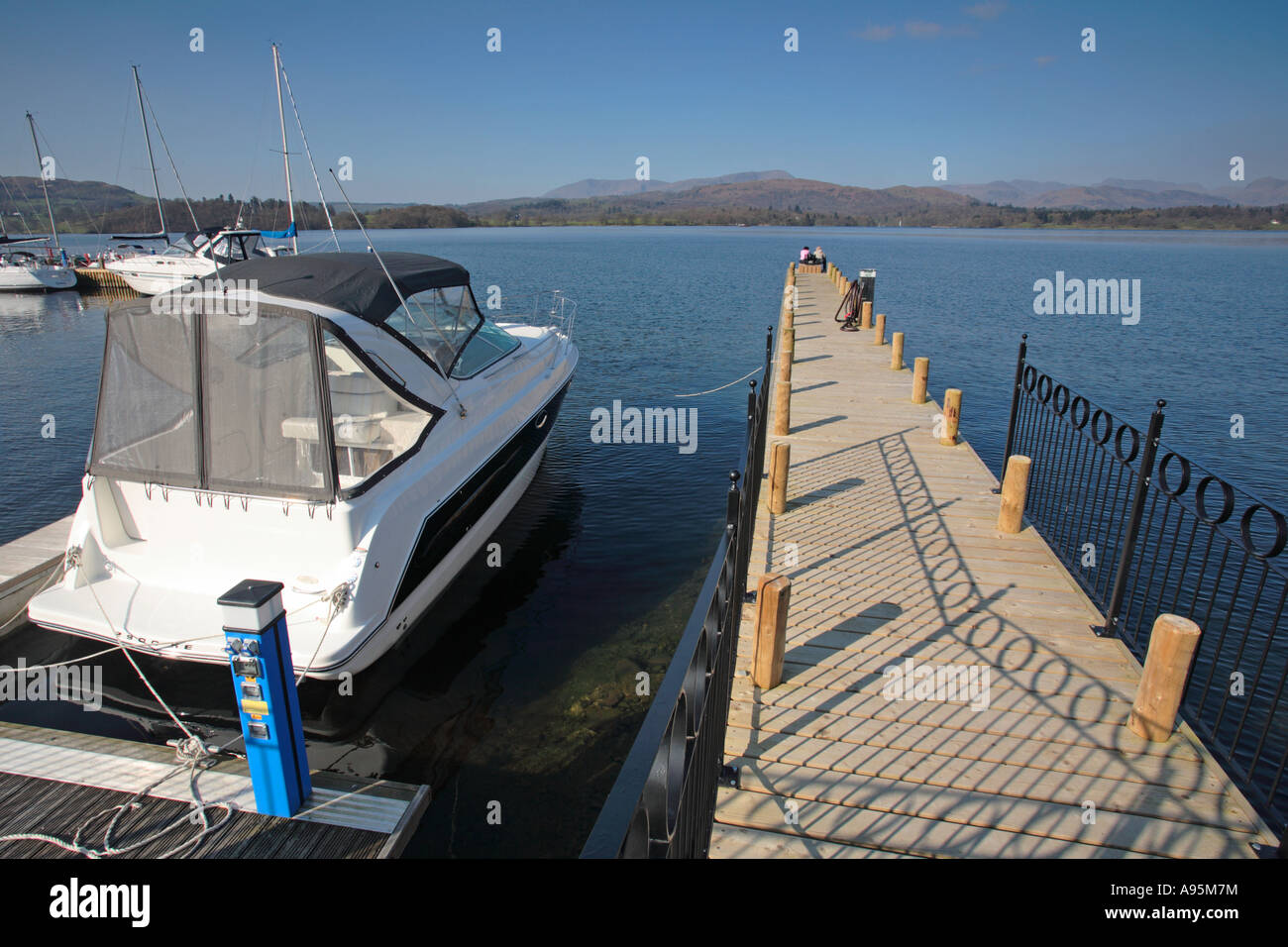 Low wood Marina, Lake Windermere,English Lake district, Cumbria, UK ,Europe Stock Photo