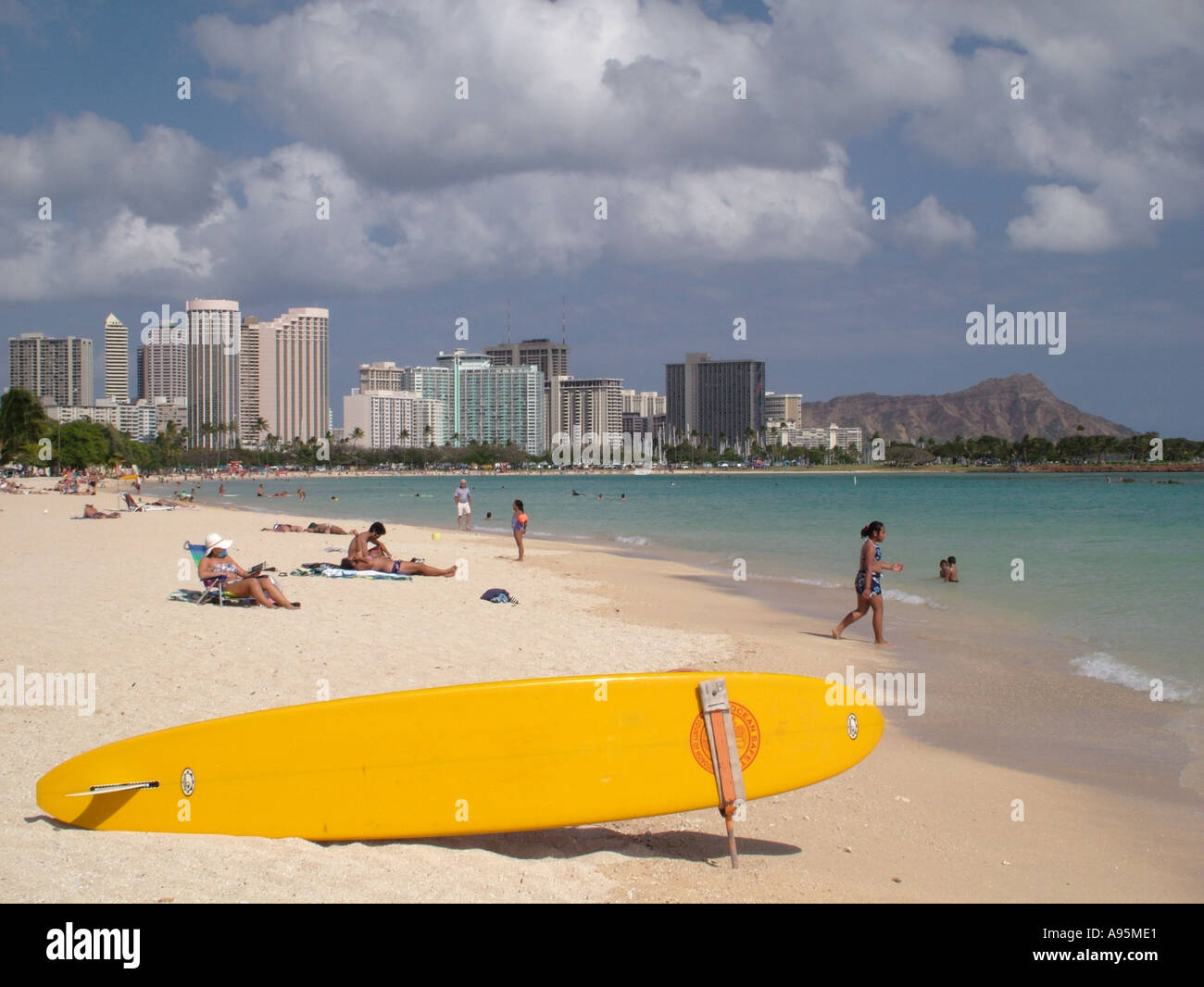 Lifeguard waikiki beach oahu hawaii hi-res stock photography and images ...