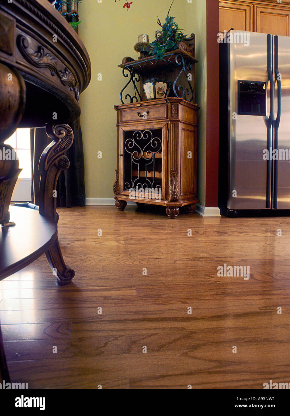 Low Angle Flooring Shot Of An Interior Looking Towards The