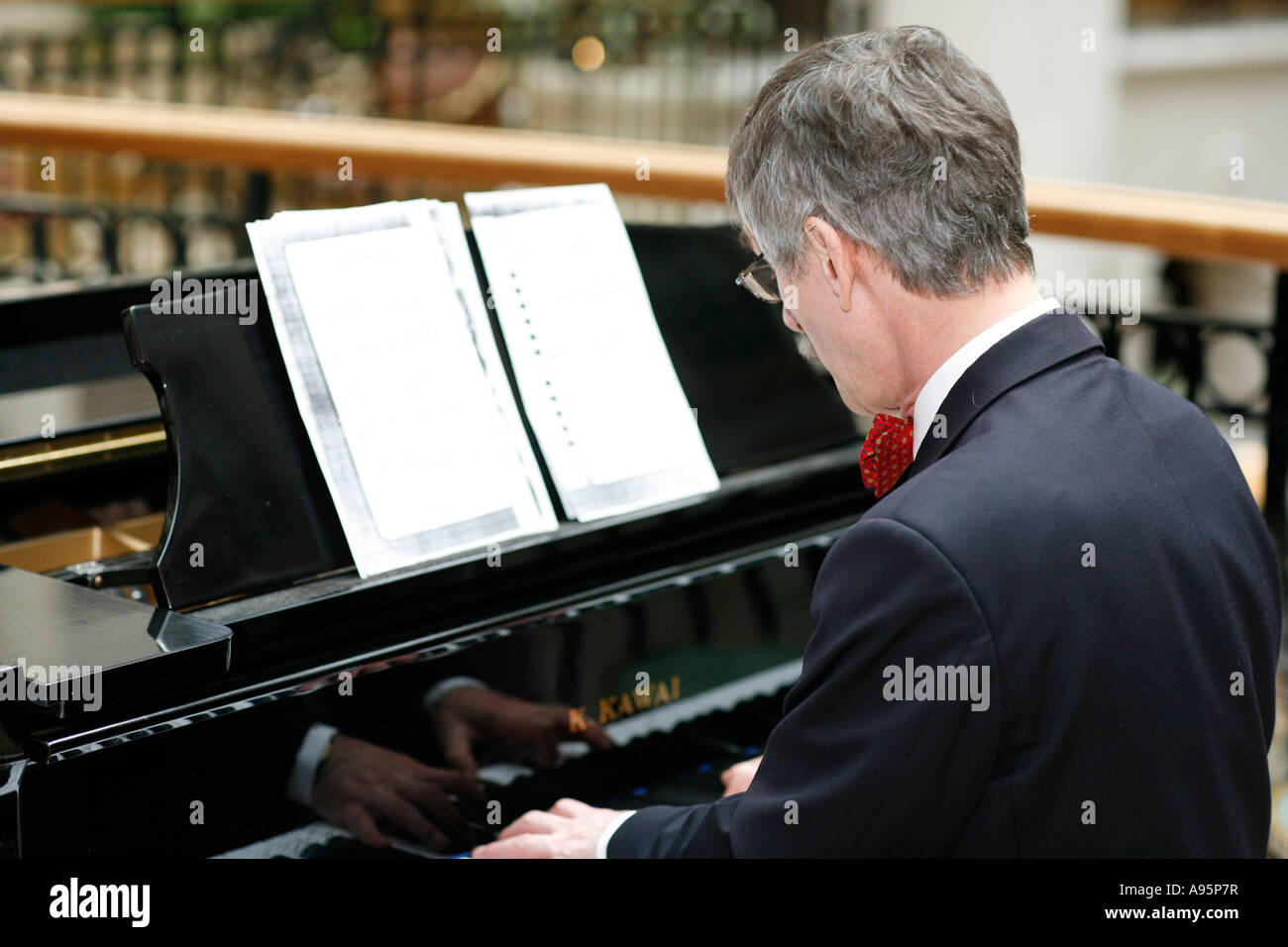 Piano player Stock Photo