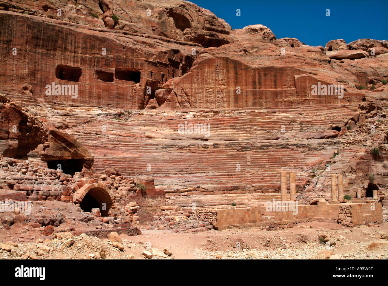 Nabataean amphitheatre hi-res stock photography and images - Alamy