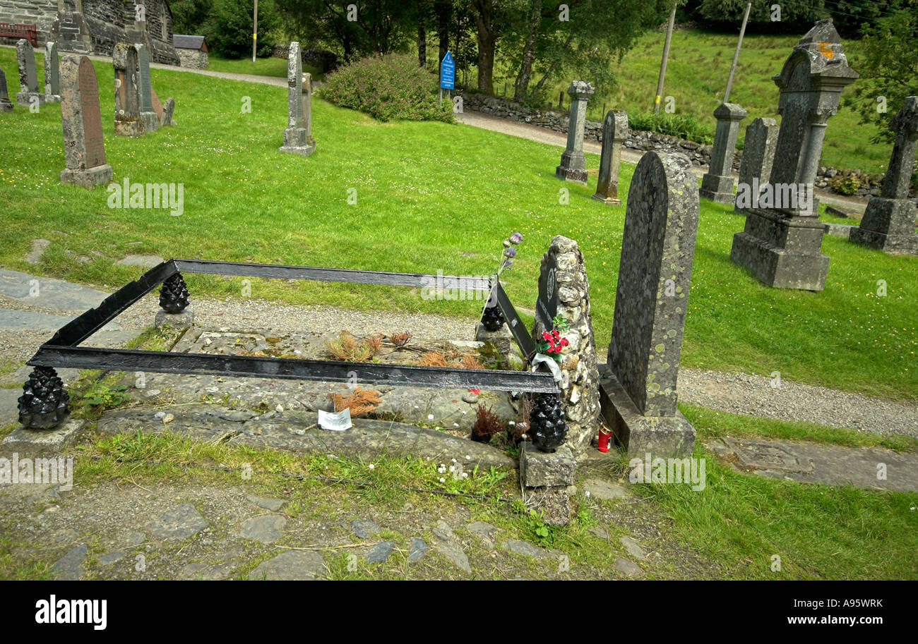 Roby Roy McGregor's grave Balquidder Stirling District Scotland Stock Photo