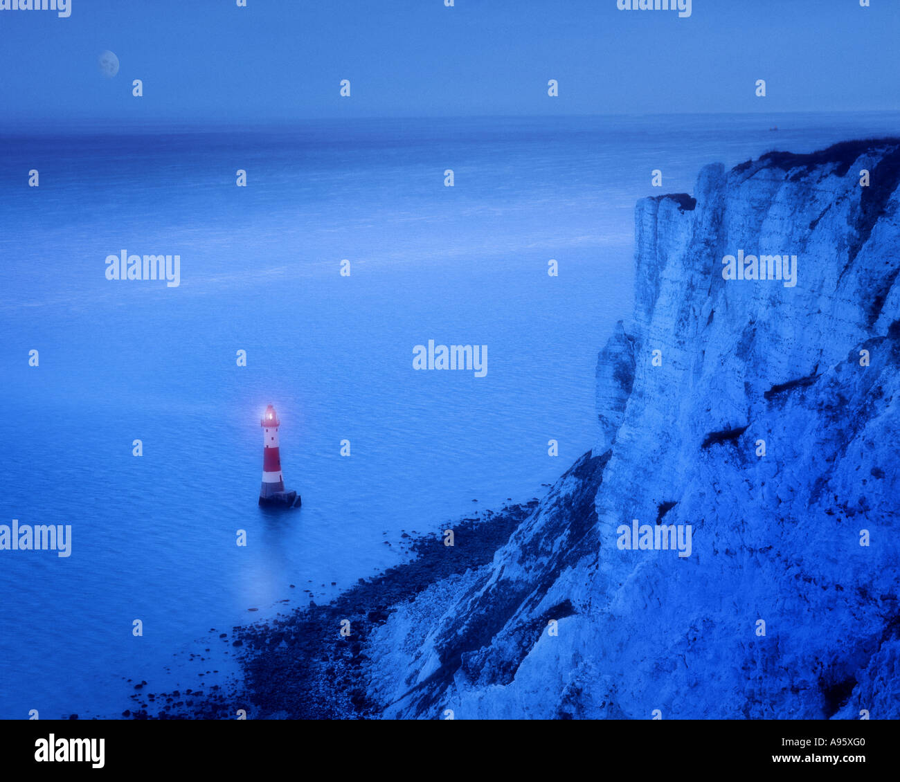 GB - SUSSEX: Beachy Head Lighthouse Stock Photo