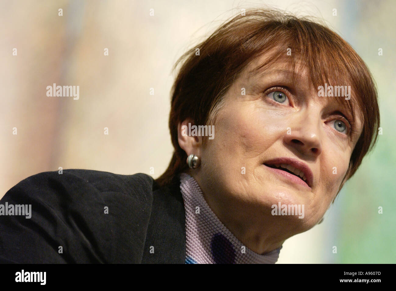 Tessa Jowell MP Secretary of State for Culture Media and Sport pictured at Hay Festival 2002 Stock Photo