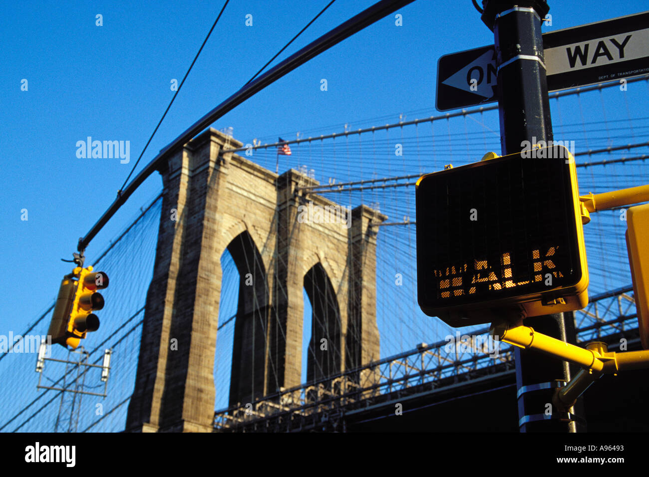 Brooklyn suspension bridge hi-res stock photography and images - Alamy