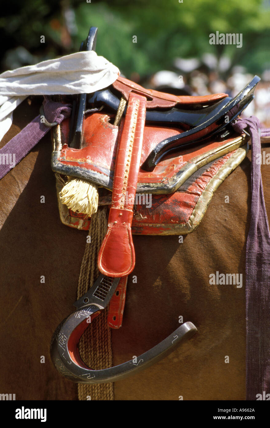 Traditional saddle Kurabe uma Shinja Festival at Kamigamo Shrine Kyoto