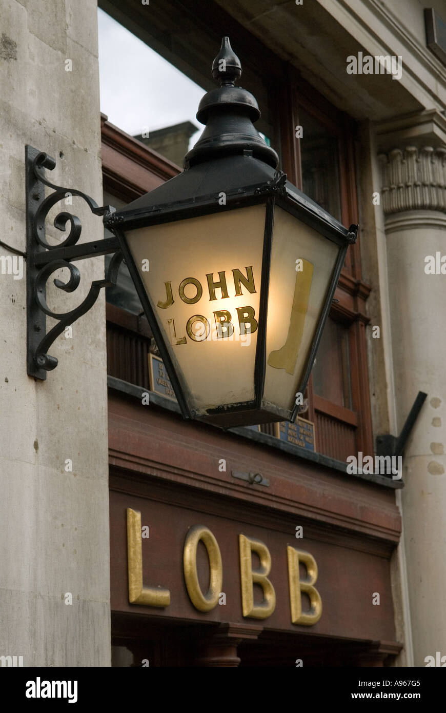 John Lobb boot and shoes maker Central London, St James Street, SW1. England Stock Photo