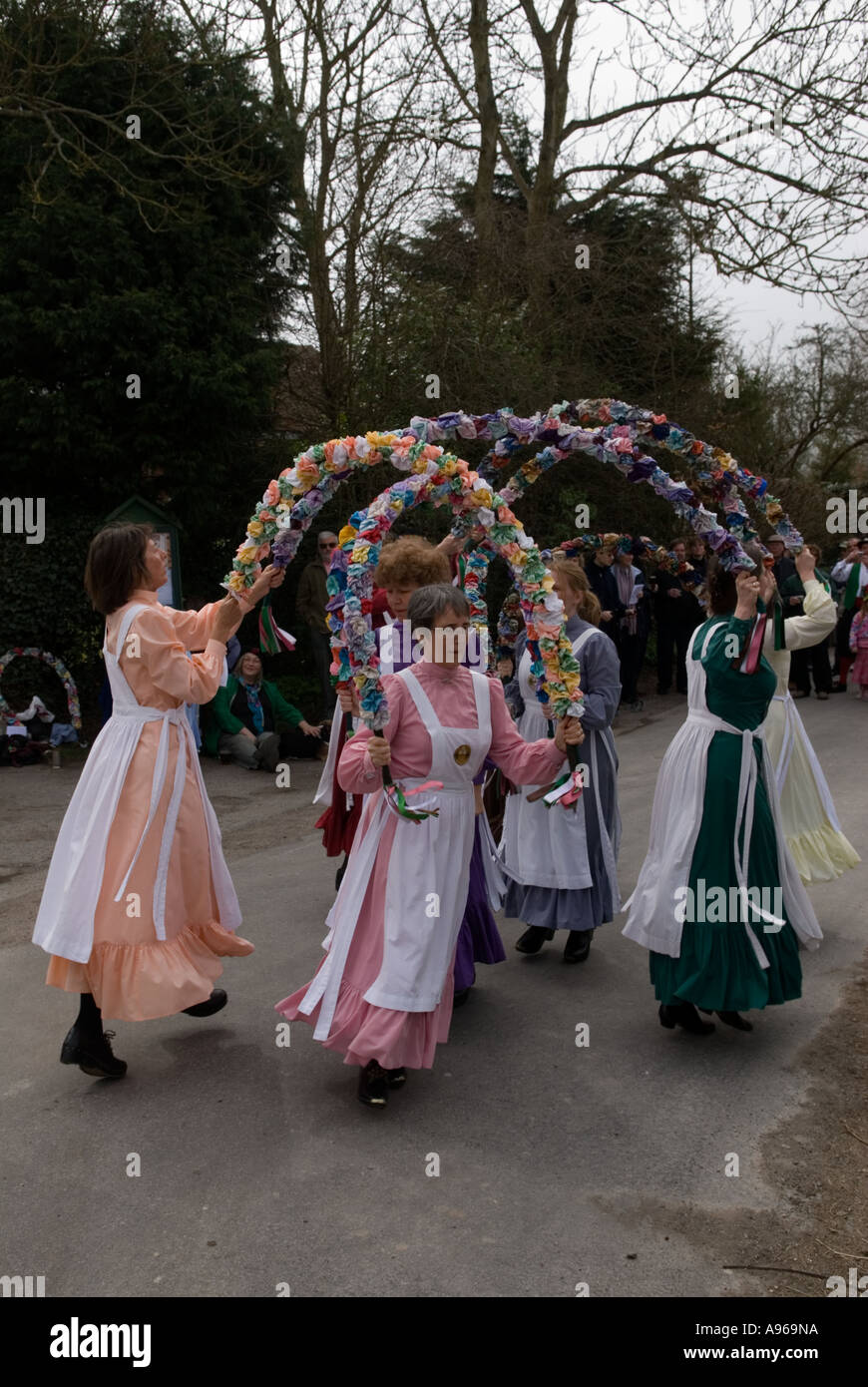 The Knots of May ladies Morris dance dancers team Good Friday Rose