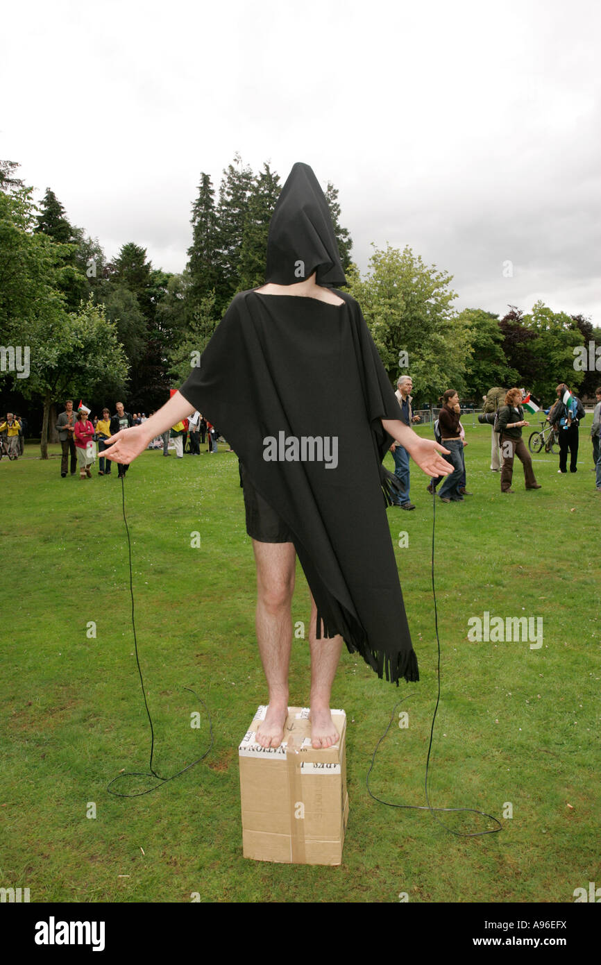 G8 protest in Gleneagles Stock Photo