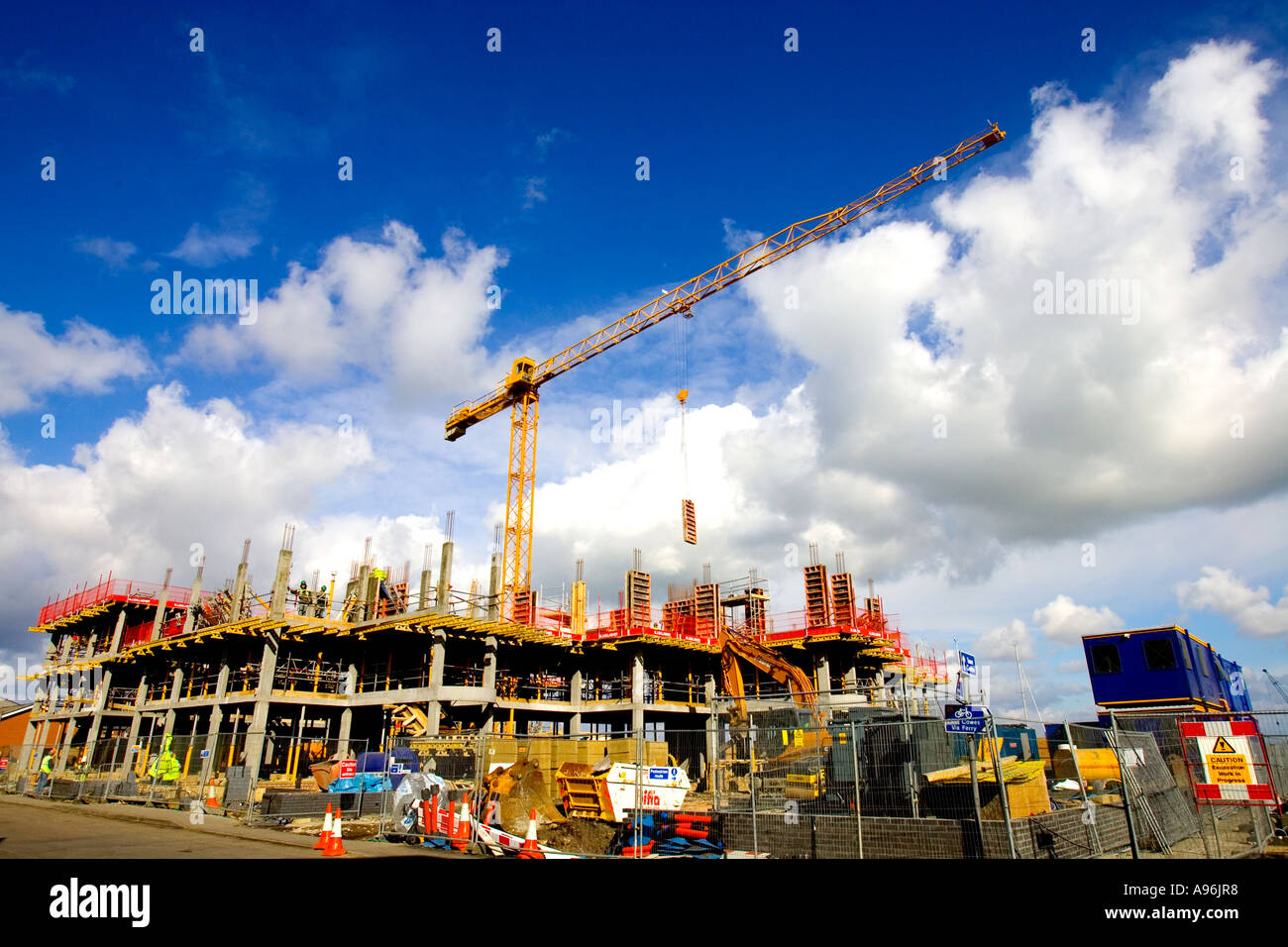 Construction of seaside apartments Cowes Isle of Wight England UK Great Britain Stock Photo Alamy