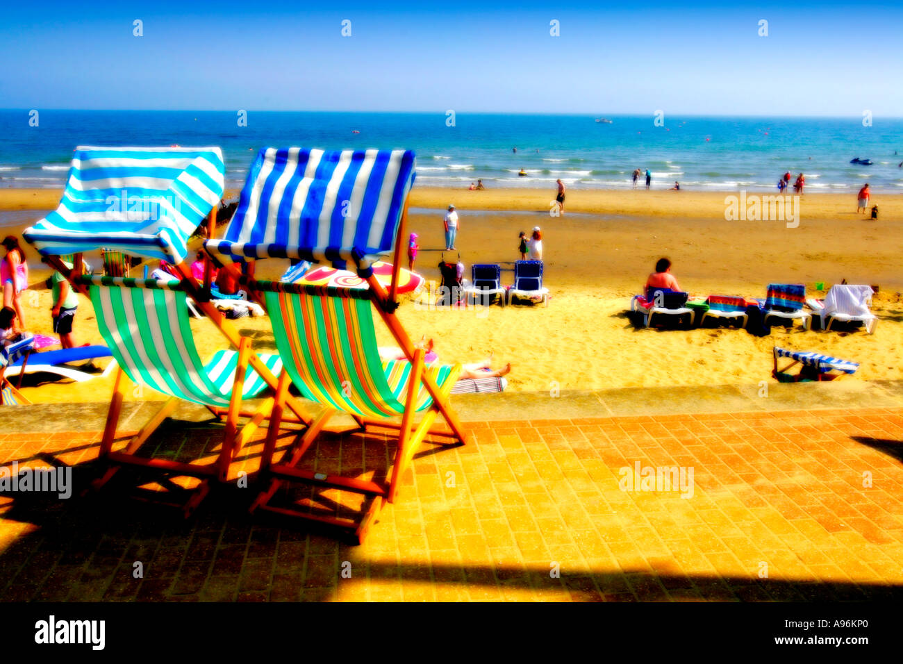 Shanklin Beach Isle of Wight England UK Great Britain Stock Photo