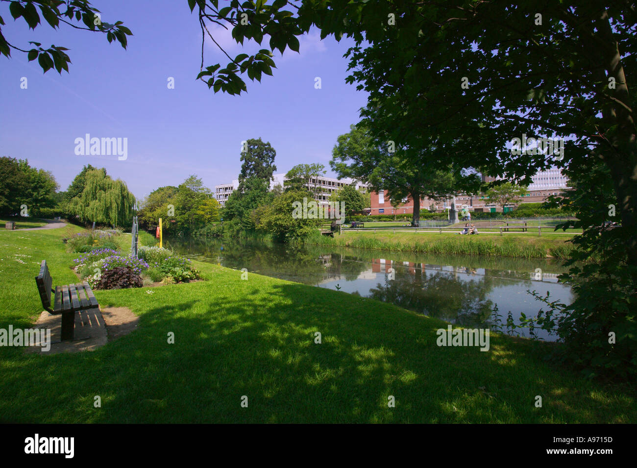 riverside park chelmsford essex england Stock Photo Alamy