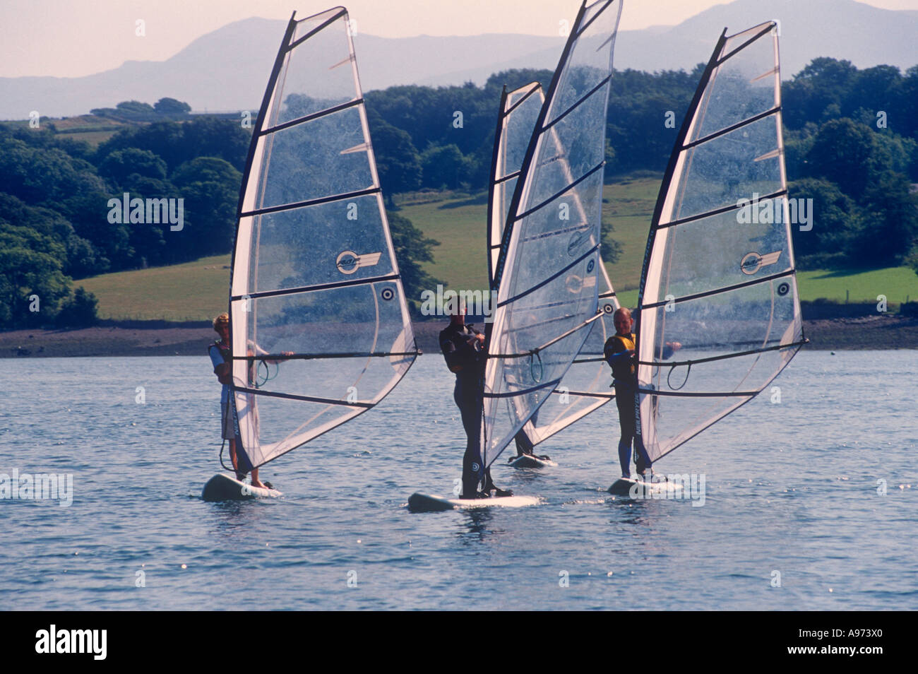 Windsurfing National Watersports Centre Plas Menai Menai Strait