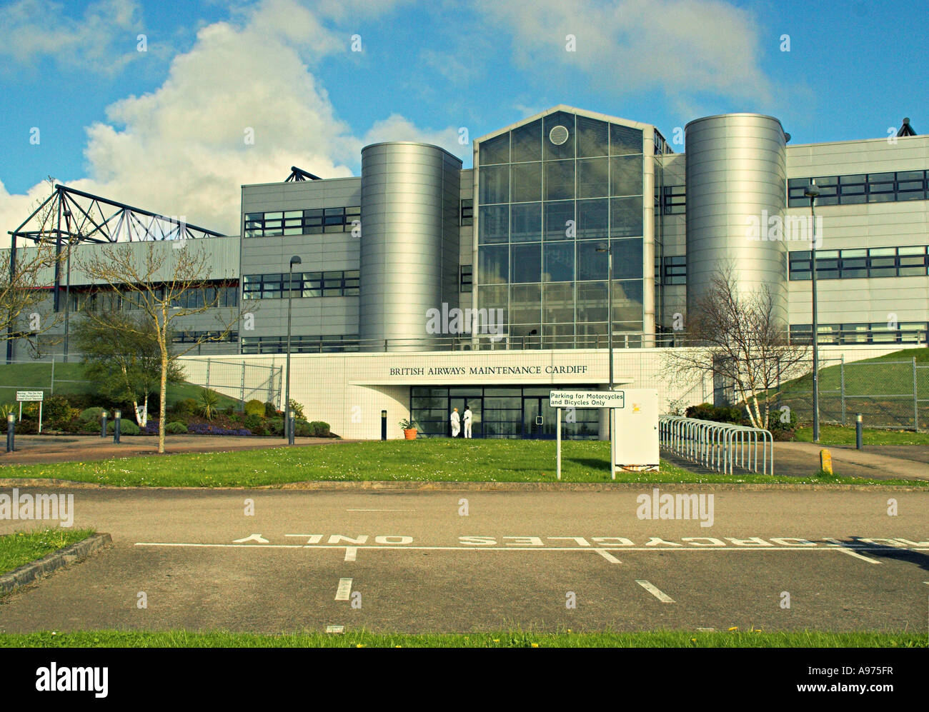 British Airways Maintenance Cardiff International Airport Stock Photo ...