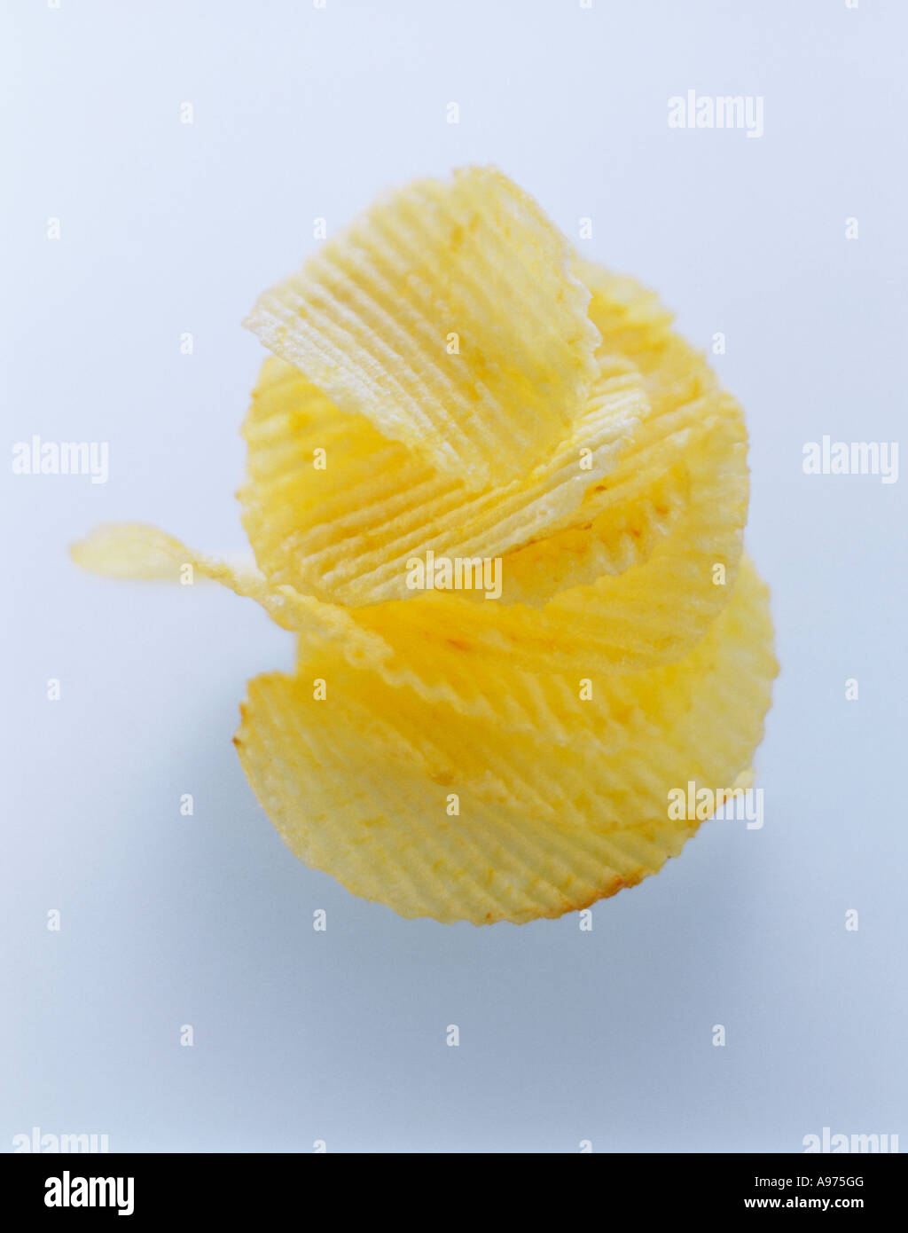 A Stack of Ridged Potato Chips FoodCollection Stock Photo Alamy