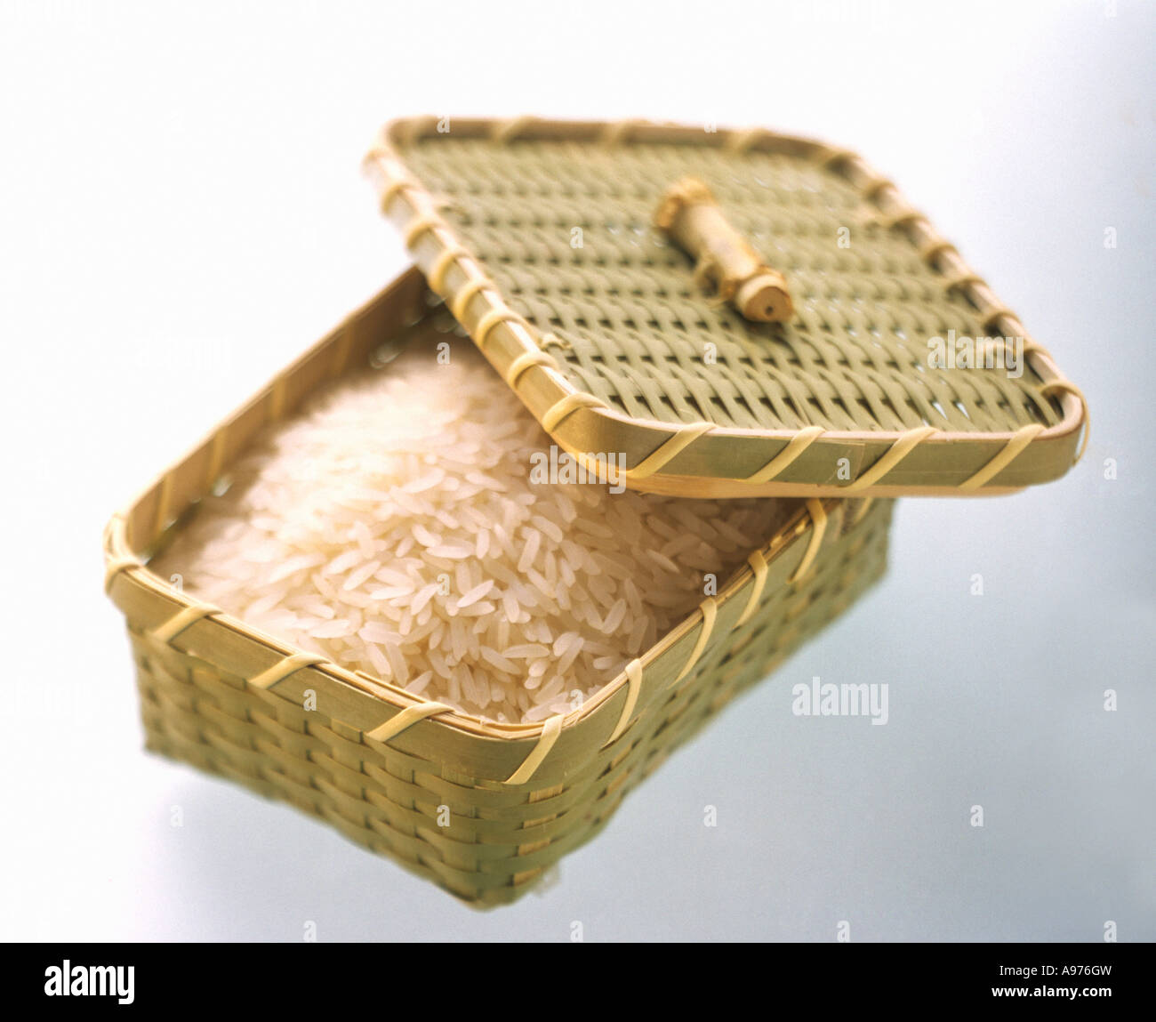 Basket Rice Tere Uncooked Rice in a Covered Basket FoodCollection Stock Photo - Alamy