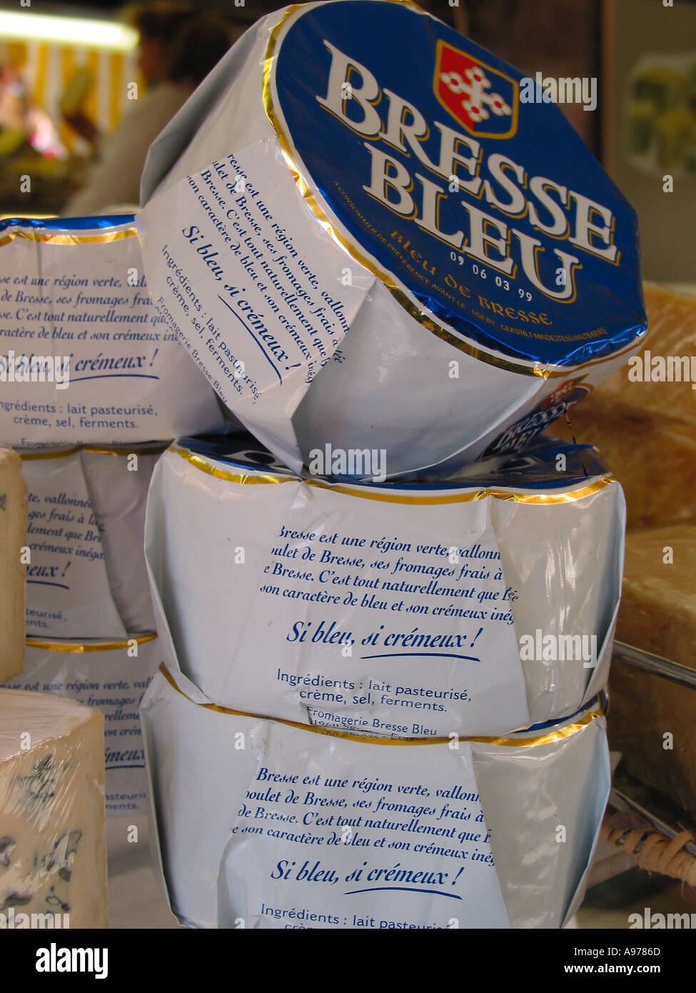 French Cheese Stock Photo
