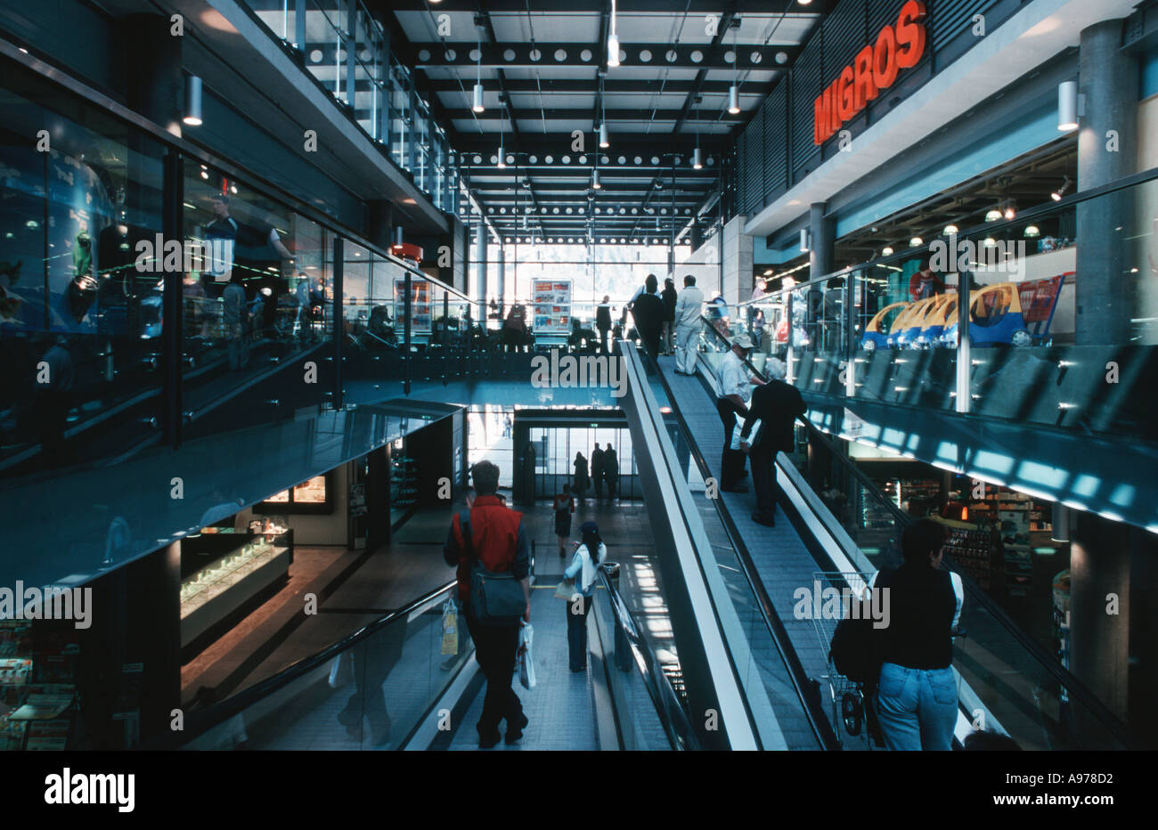 MM shopping centre in Interlaken Switzerland Stock Photo Alamy