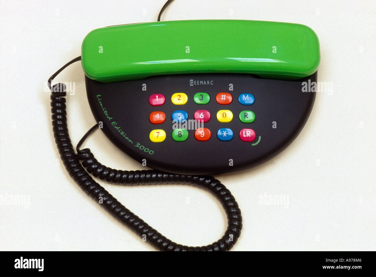 Modern Telephone Multi Coloured Limited Edition Stock Photo