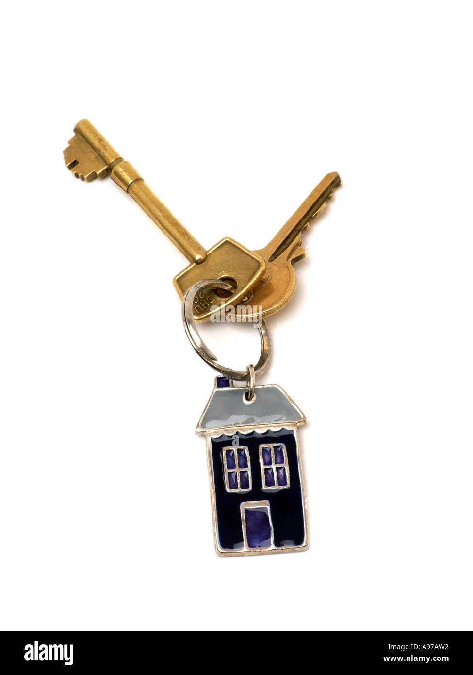 House Keys on Key Ring Stock Photo