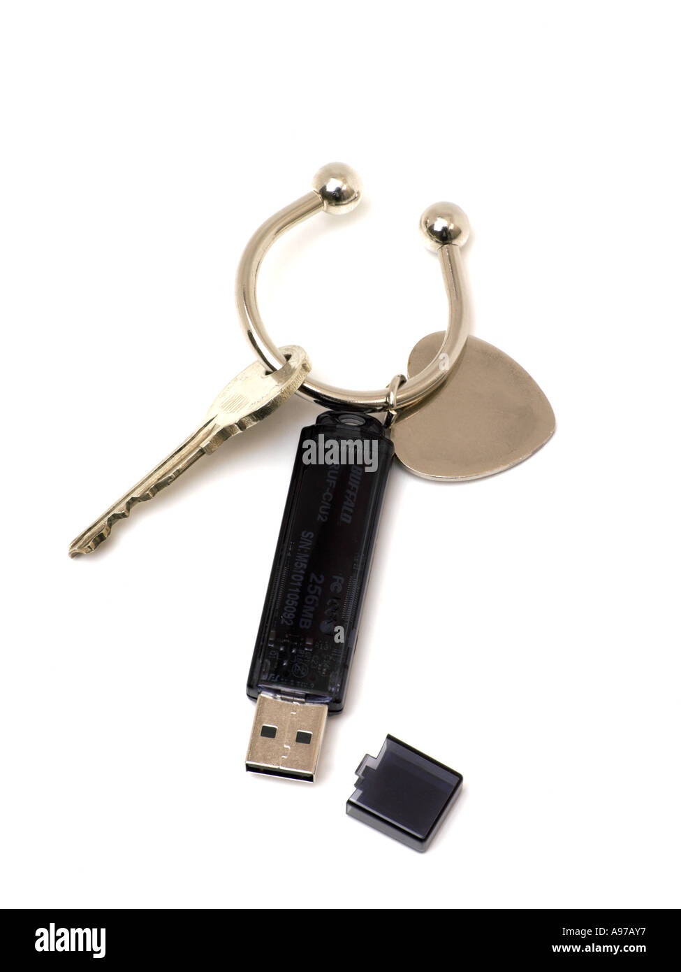 Memory Stick with Key Ring Stock Photo Alamy