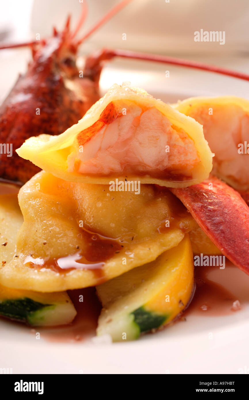 Lobster ravioli hires stock photography and images Alamy