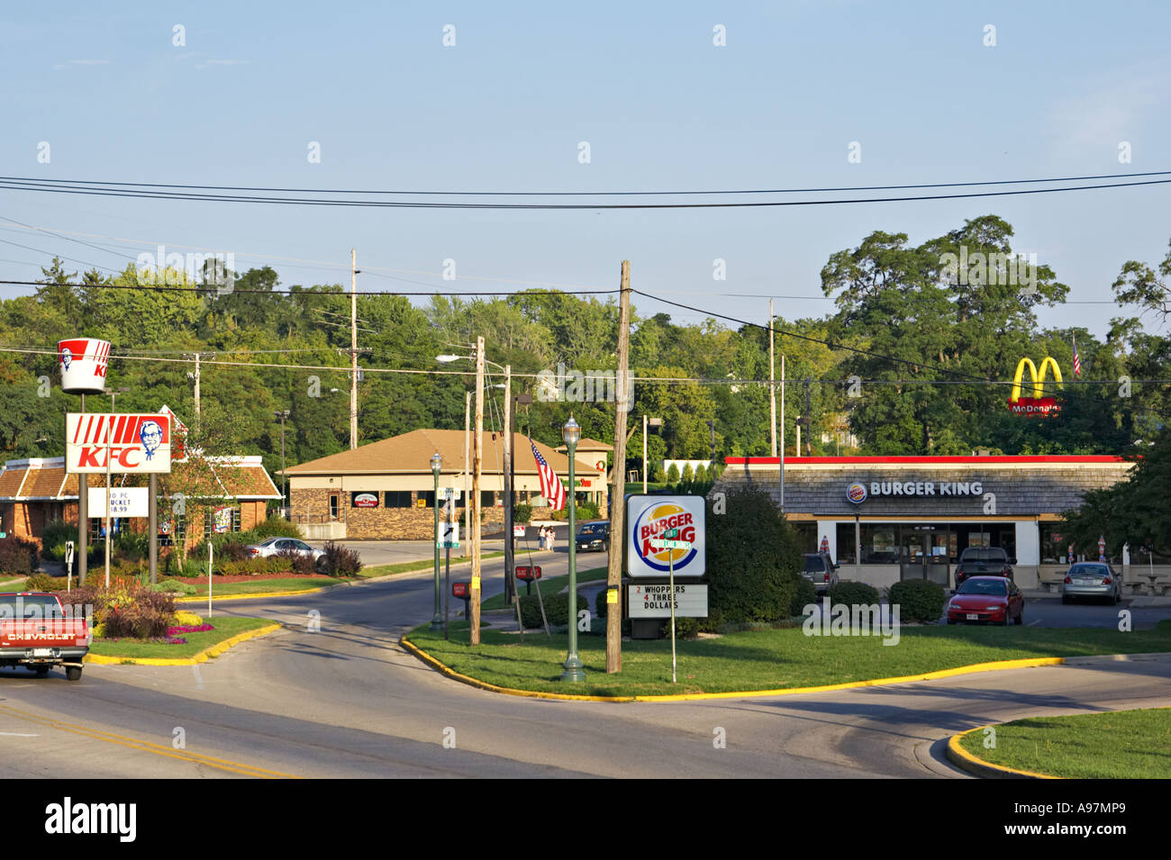 WISCONSIN Lake Geneva Three fast food restaurants in close proximity