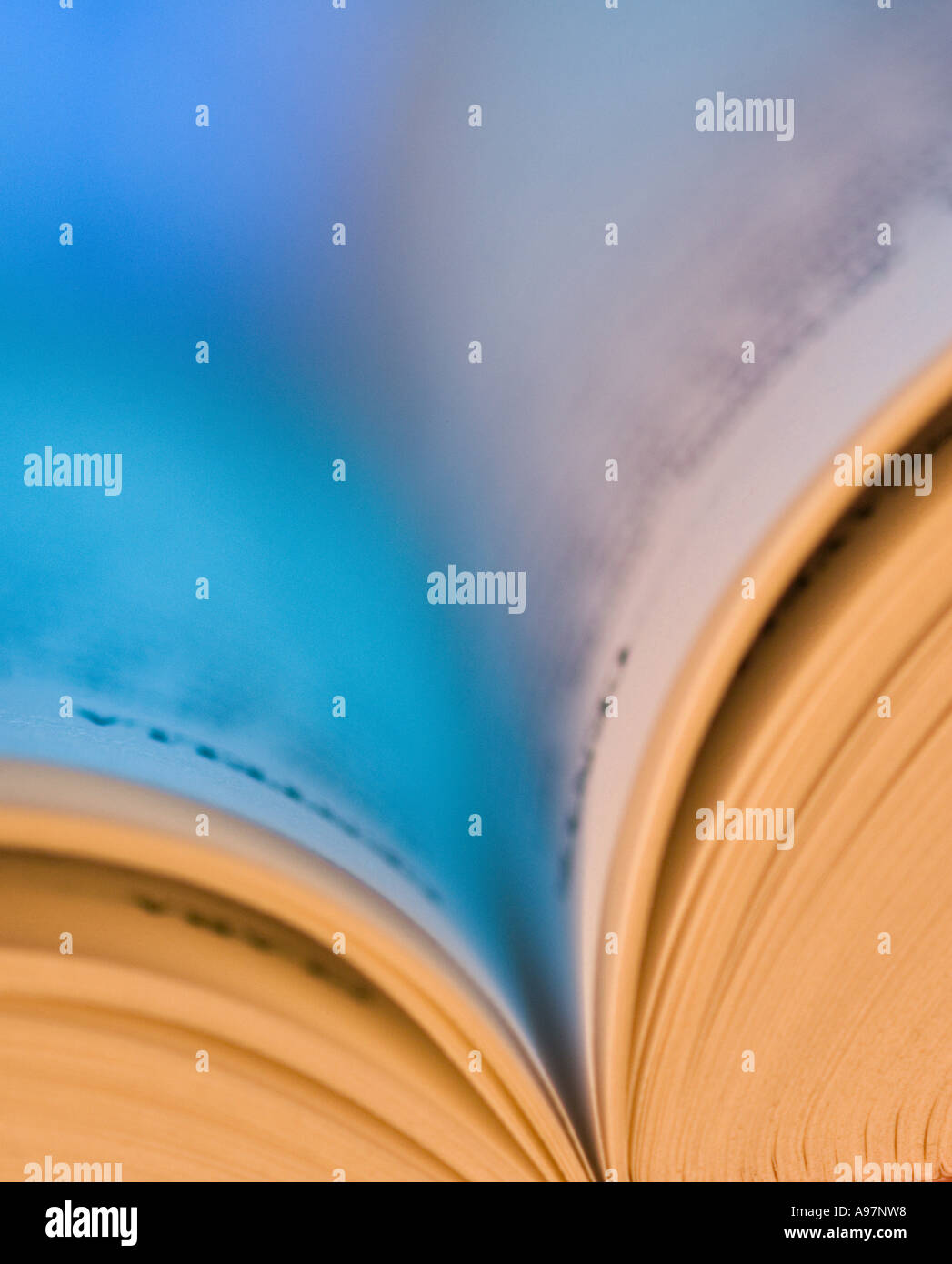 OPEN BOOK SHEETS Stock Photo Alamy