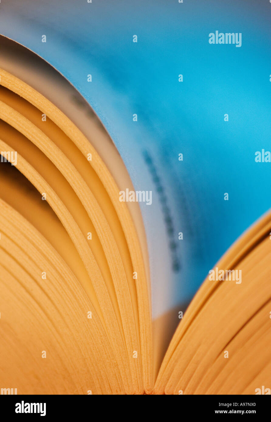 OPEN BOOK SHEETS Stock Photo Alamy