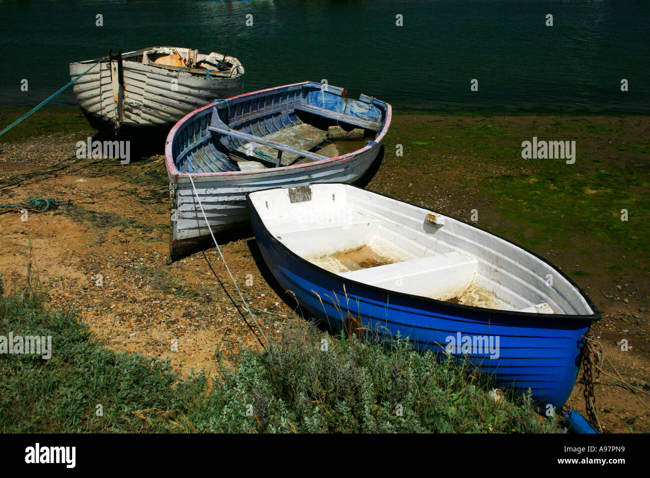 Traditional wooden rowing boats hi-res stock photography and images - Alamy