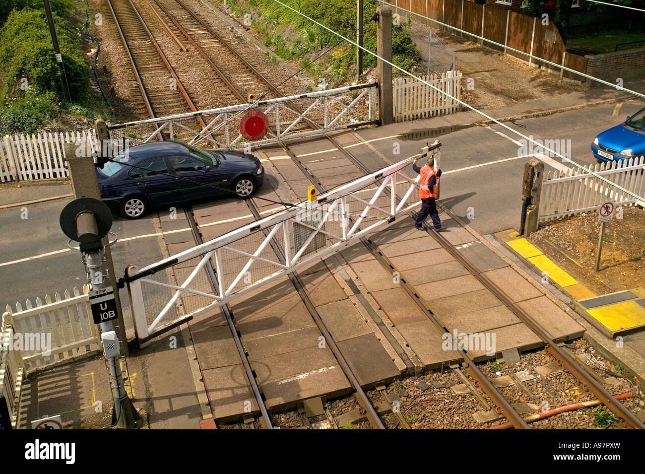 Manual Railway Crossing High Resolution Stock Photography and Images