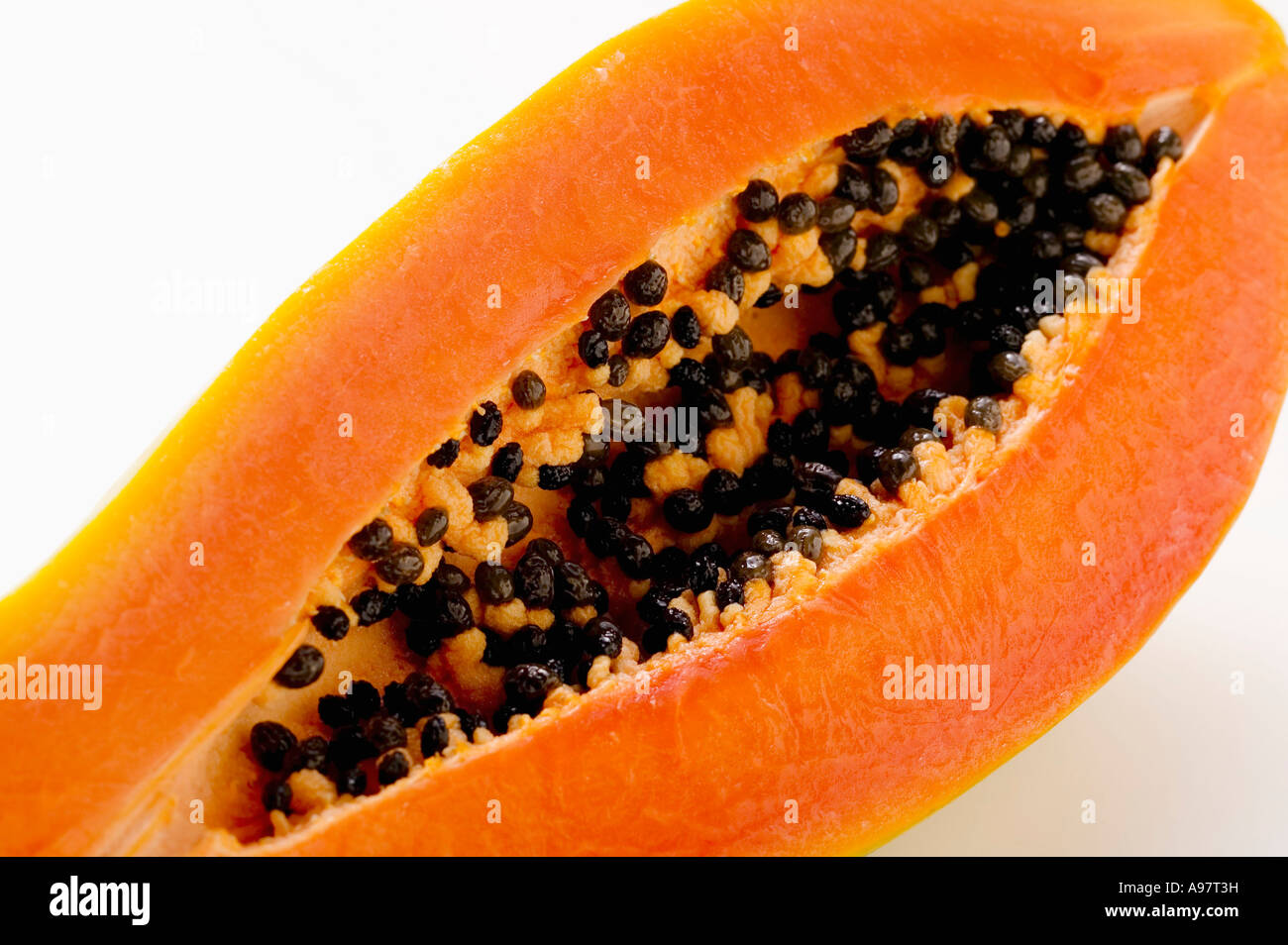 Half a papaya FoodCollection Stock Photo Alamy