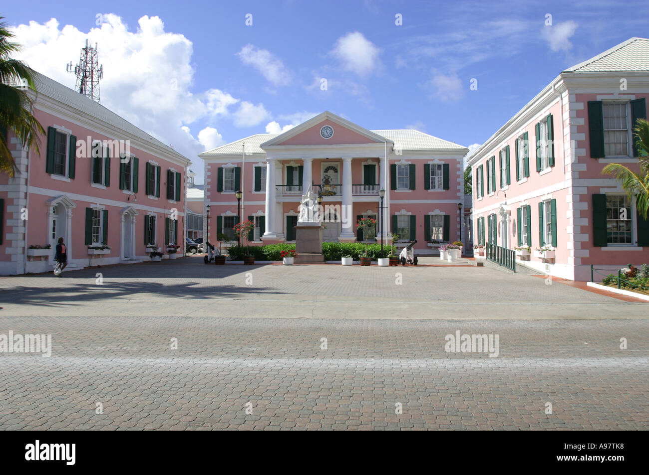 Parliament Square, Government building in Nassau, Bahamas Stock Photo