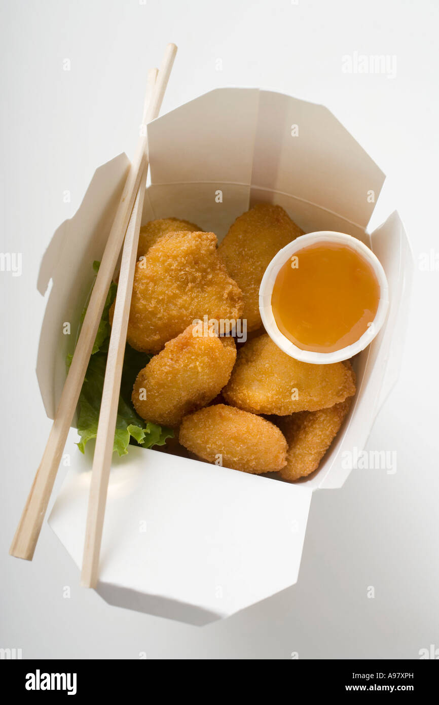 Chicken Nuggets with sweet and sour sauce to take away FoodCollection
