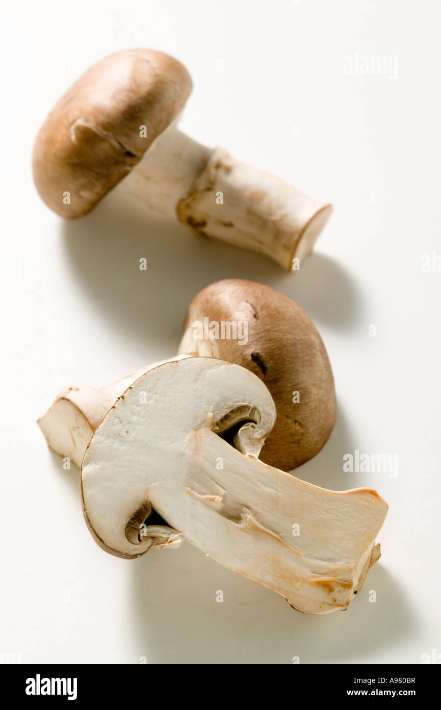 Shiitake mushroom whole and halved FoodCollection Stock Photo Alamy
