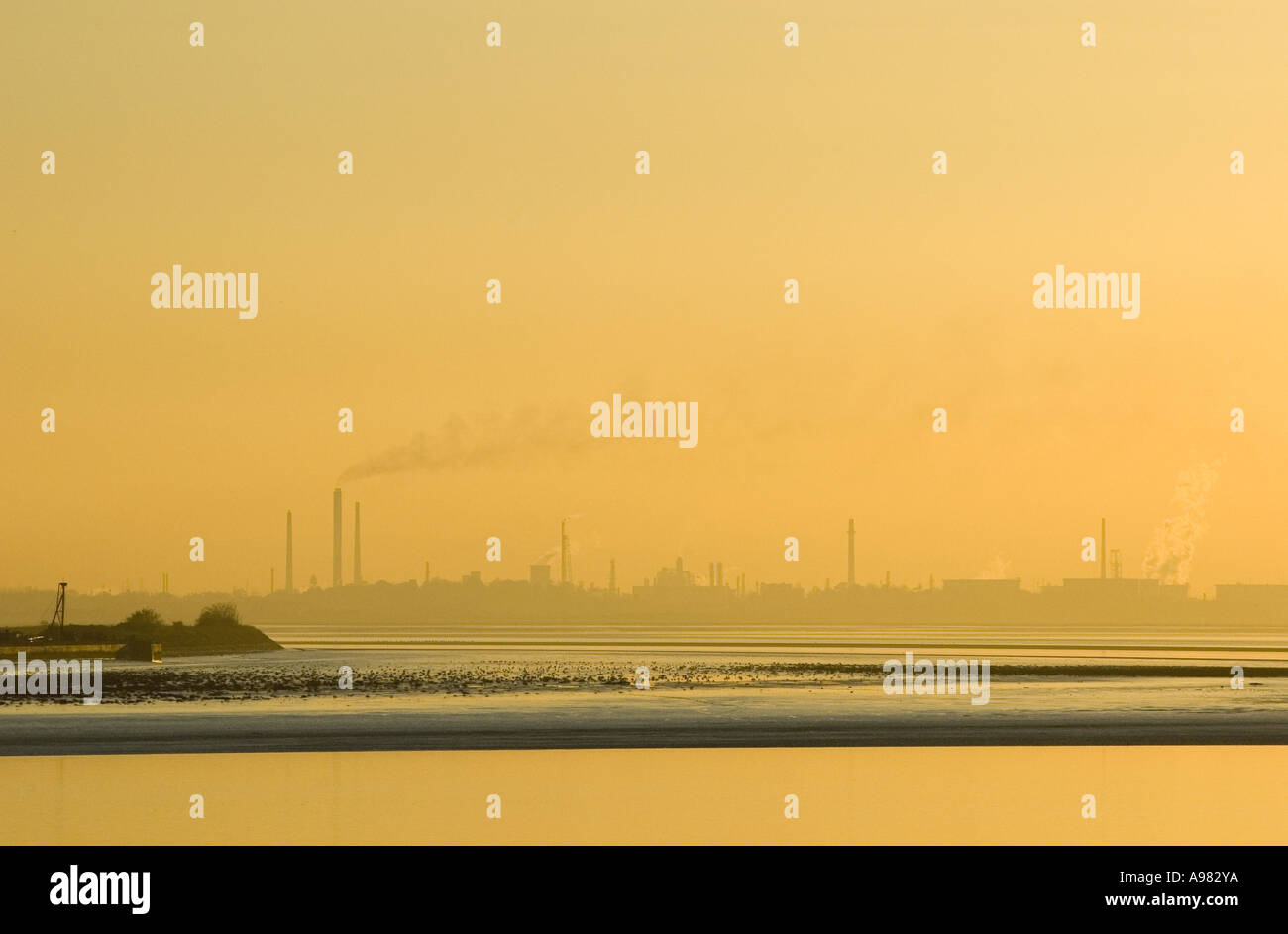 Chemicals polluting the air in Cheshire Stock Photo