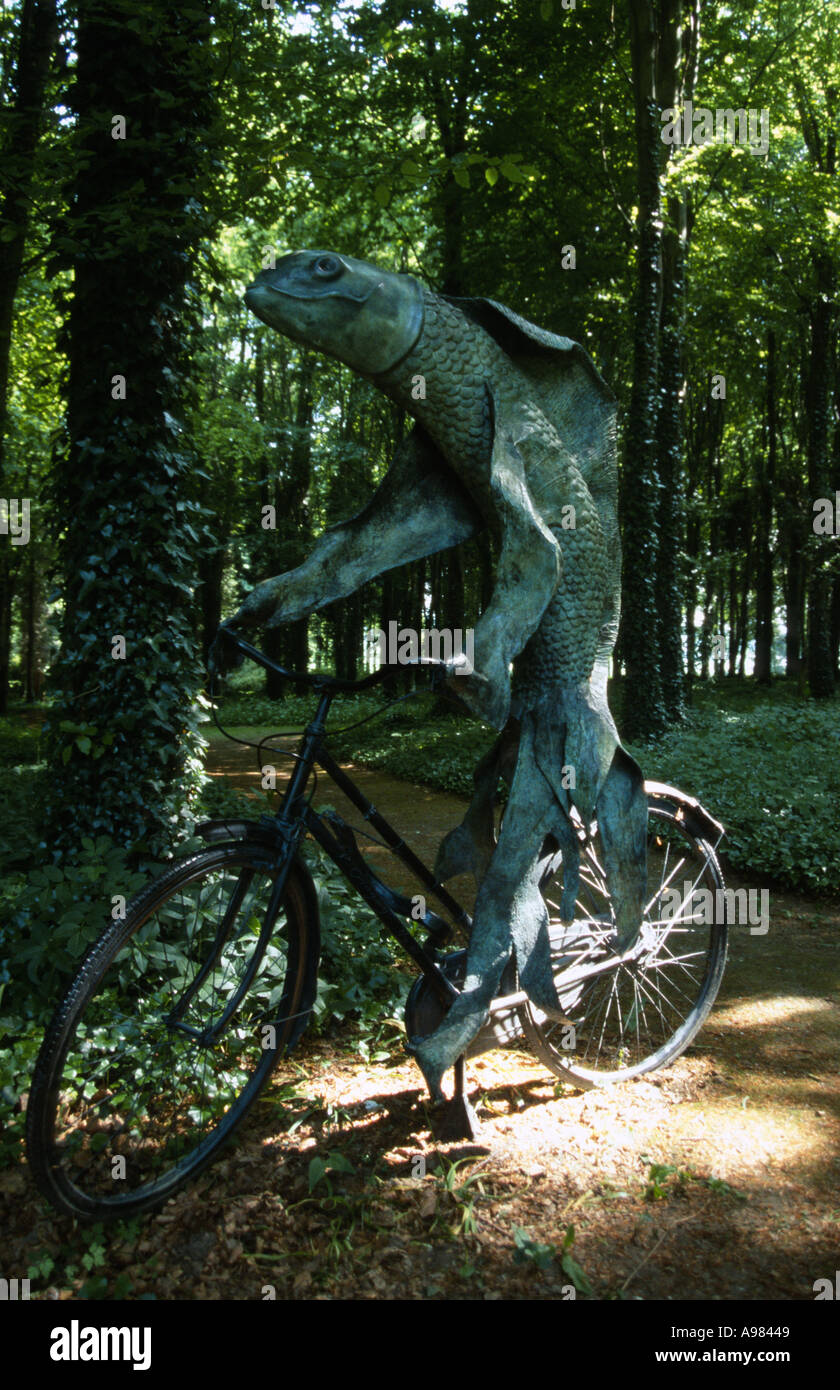 Fish On A Bicycle 1998 By Steven Gregory Sculpture At Goodwood